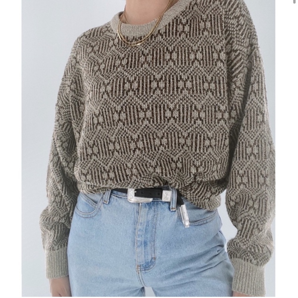 Vintage Towncraft Geometric Sweater